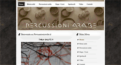 Desktop Screenshot of percussioniarabe.it